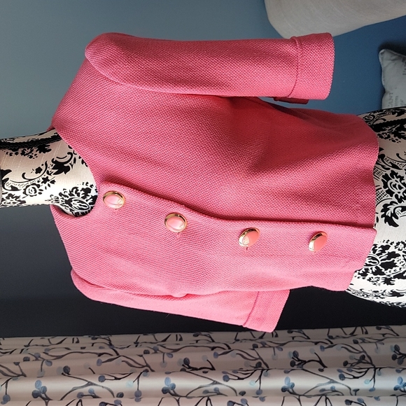 St. John Jackets & Blazers - St John by Marie Gray Pink Santana Knit crop blazer